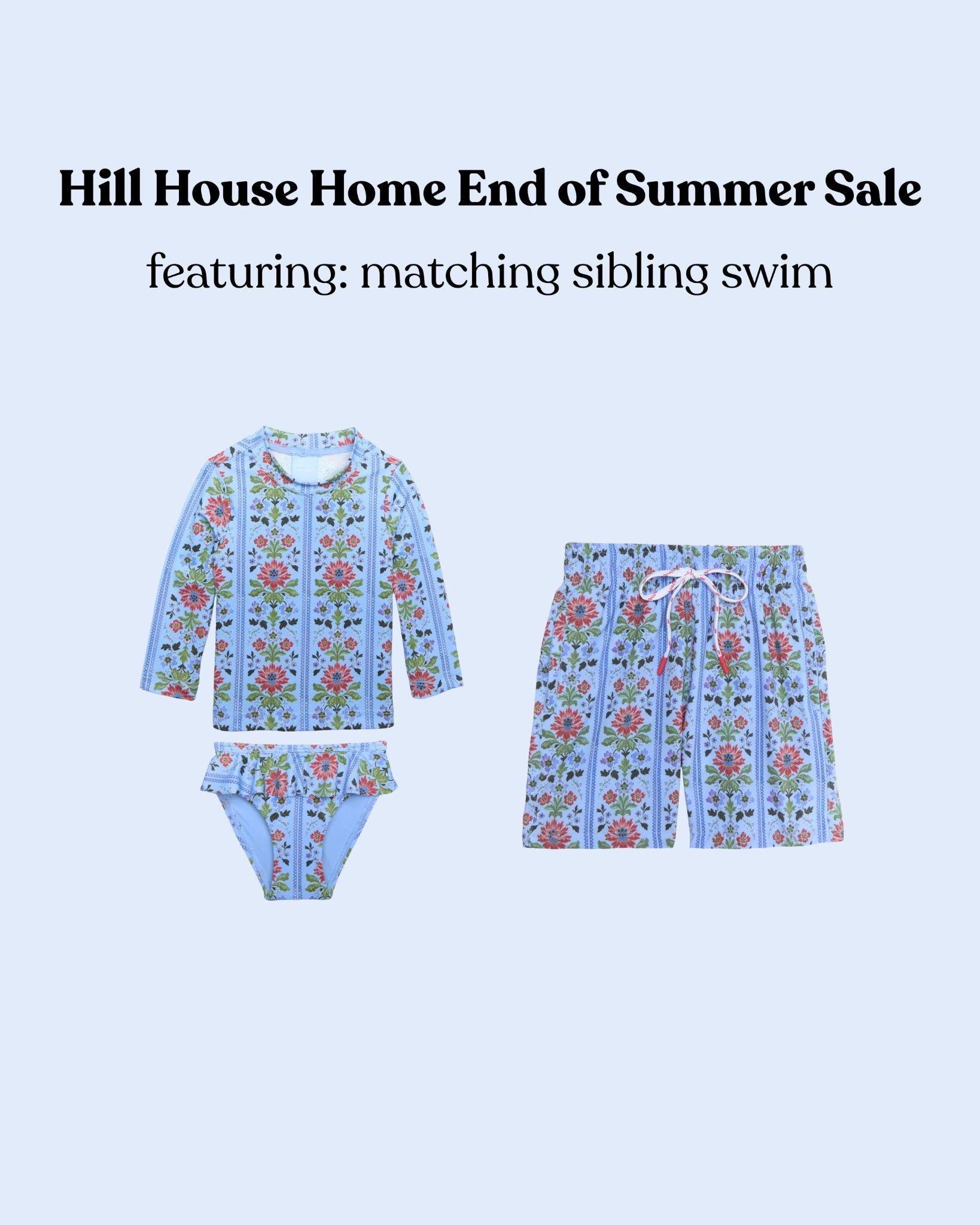 The cutest matching brother/sister swim is on sale at Hill House Home🌴

#LTKSwim #LTKSaleAlert