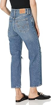 Levi's Women's Ribcage Straight Ankle Jeans | Amazon (US)