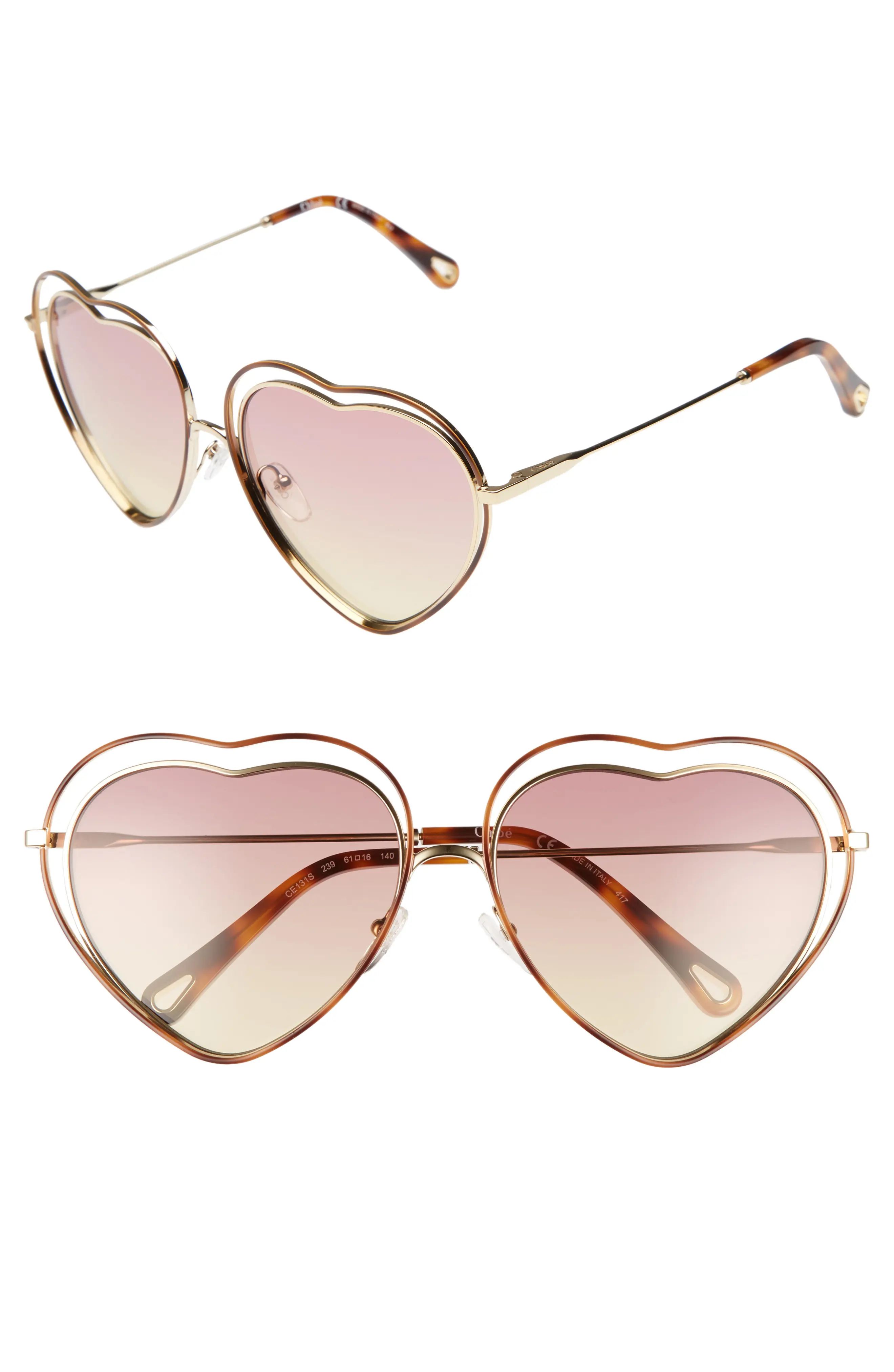 Poppy Love Heart Sunglasses | Nordstrom
