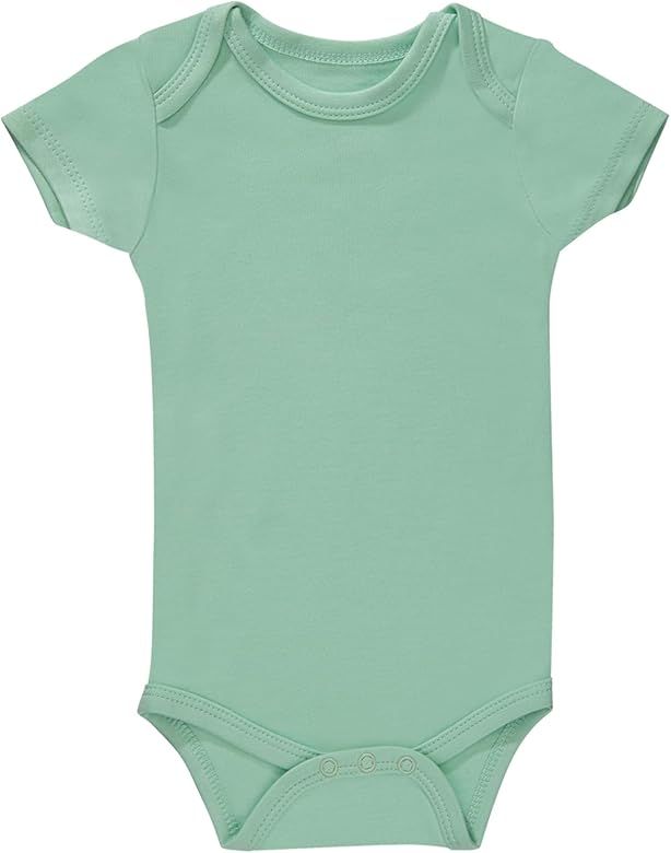 GUISBY Rayon Baby Short Sleeve Bodysuits for Boys Girls Summer 0-24 Months | Amazon (US)