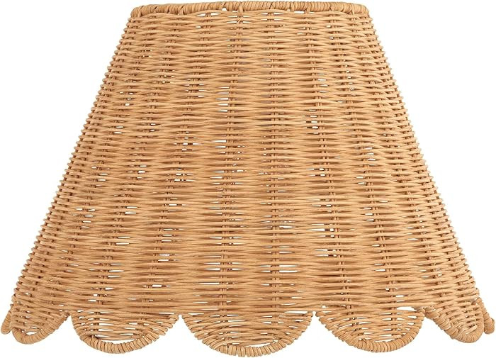 Mambo Large Natural Rattan Scalloped Shade 7x15x9.5 (Spider) | Amazon (US)