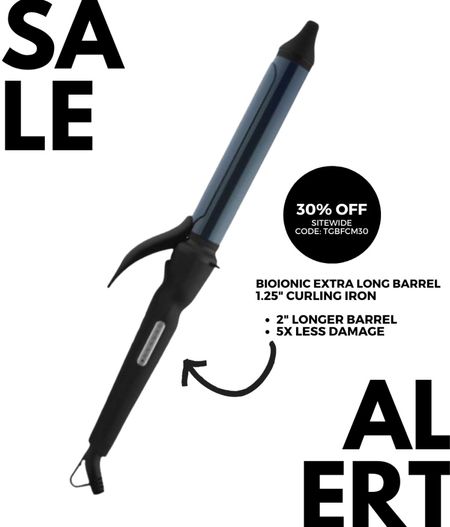 BioIonic MX Extra Long Barrel 1.25” Curling Iron on Sale 30% Off for Black Friday - This is the absolute best iron if you have long hair!
Adjustable heat, 2” Longer barrel than normal curling irons and 5x less the damage!

#LTKunder100 #LTKbeauty #LTKCyberweek