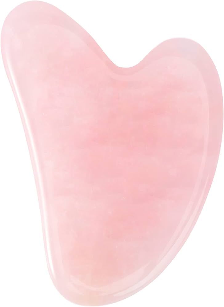 Gua Sha Facial Tools Pink Guasha Tool Gua Sha Pink Jade Stone for Face Skincare Facial Body Acupu... | Amazon (US)
