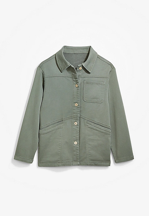 Girls Knit Chore Jacket | Maurices