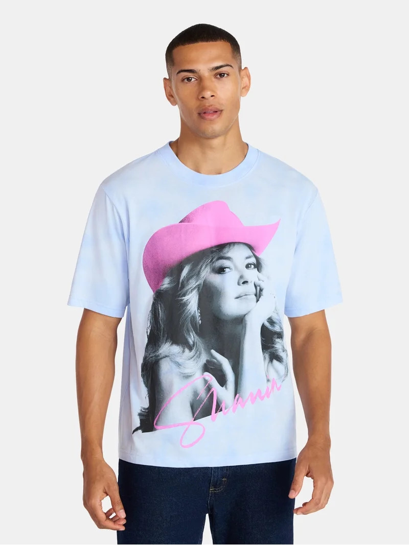 Shania Twain Oversized Boxy Fit Pride Graphic Tee, Men's Sizes XS-3XL | Walmart (US)