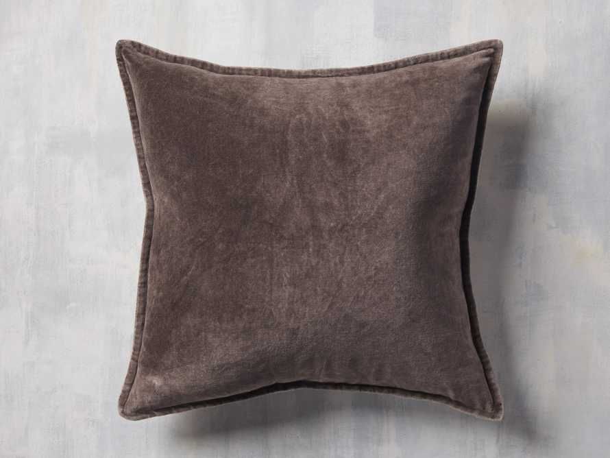 Stone Washed Velvet Square Pillow Cover | Arhaus | Arhaus