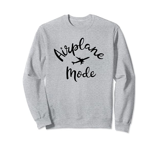 Airplane Mode Travel Vacation Airport Sweatshirt | Amazon (US)