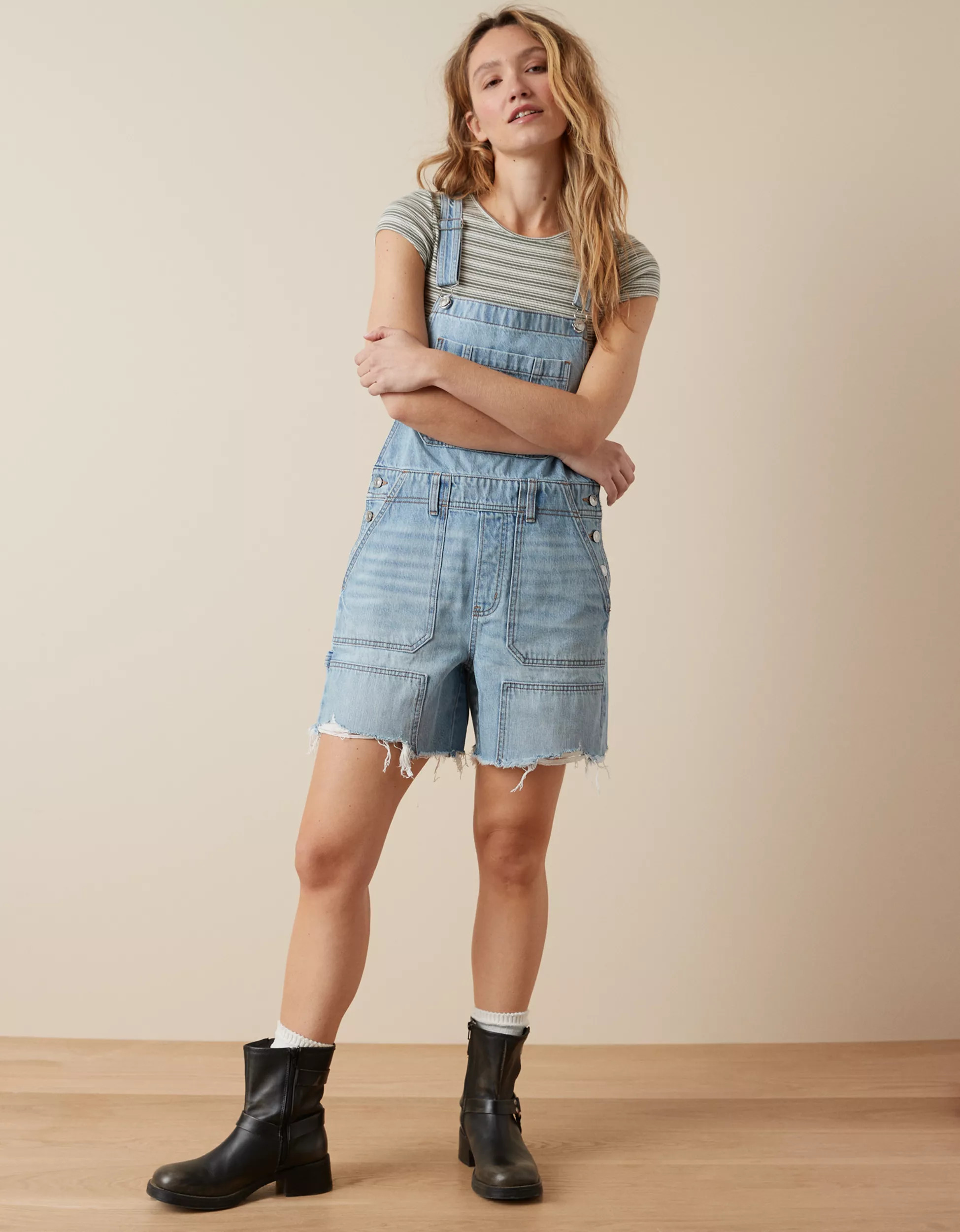 AE Baggy Utility Overall Short | American Eagle Outfitters (US & CA)