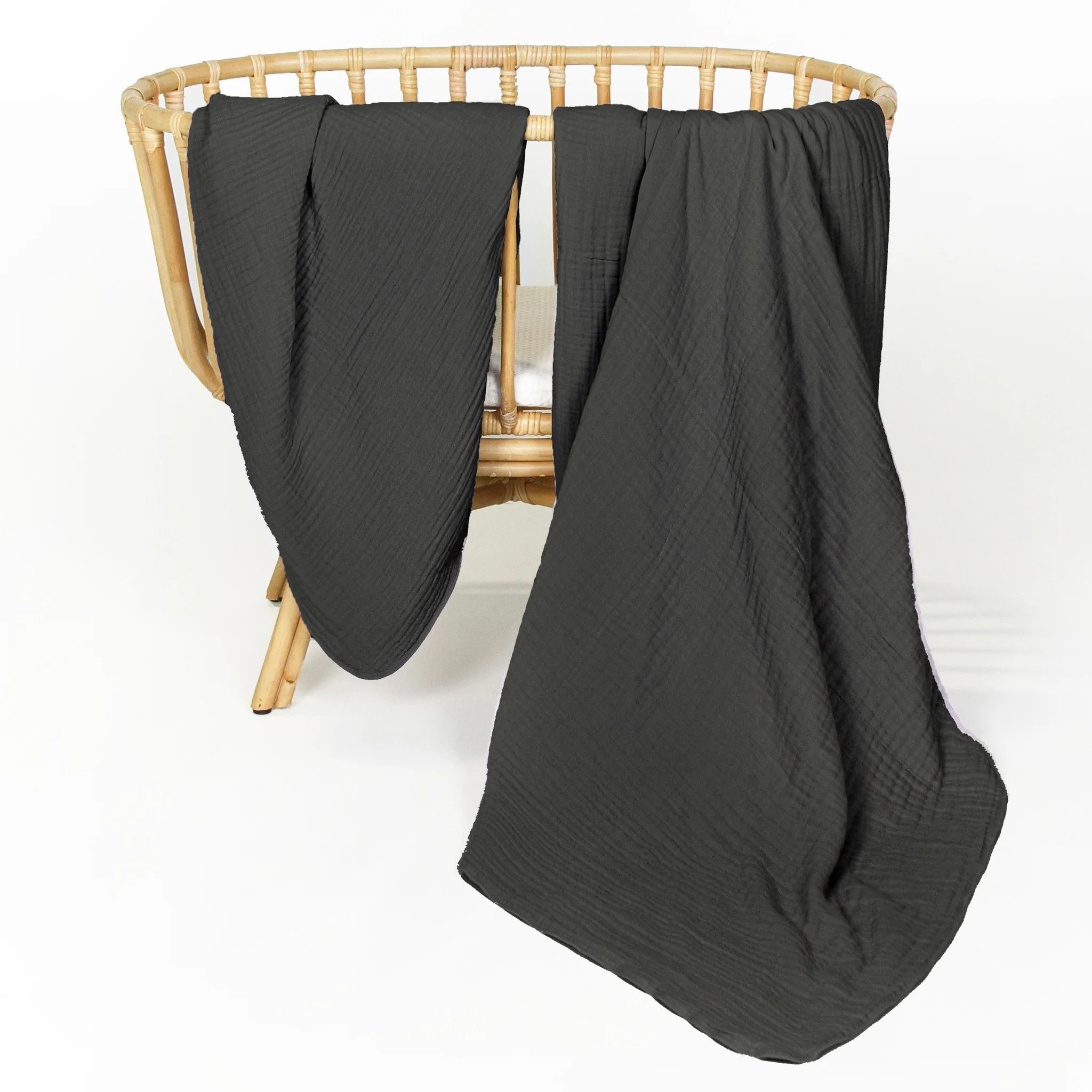 Cloud Muslin™ Quilt - Charcoal | Lou Lou & Company