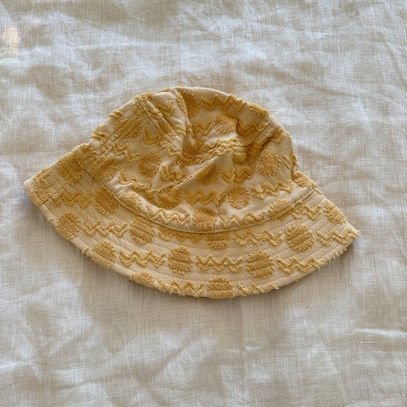 Lack Of Color Yellow Terry cloth bucket hat | Poshmark