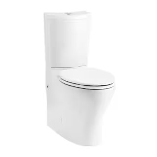 KOHLER Persuade Curv 2-Piece 1.6/1.0 GPF Dual Flush Elongated Toilet in White, Seat Included K-14... | The Home Depot