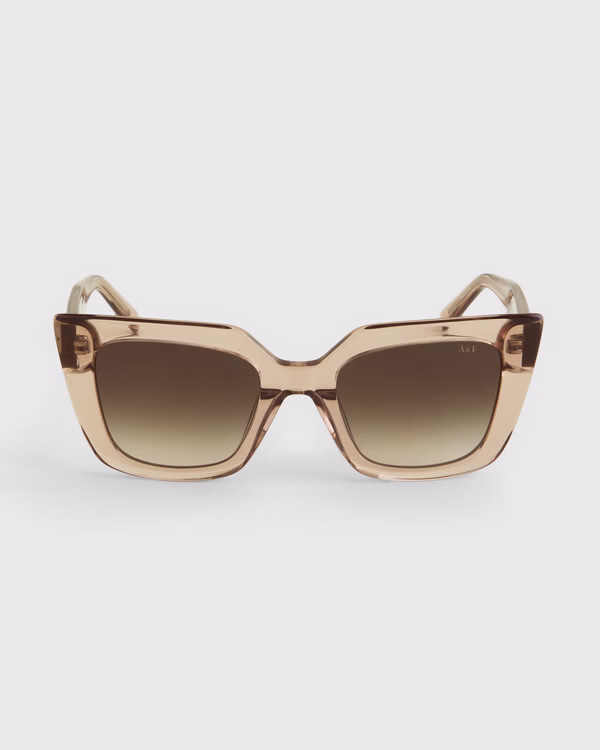 Women's Wide Cat Eye Sunglasses | Women's Accessories | Abercrombie.com | Abercrombie & Fitch (US)