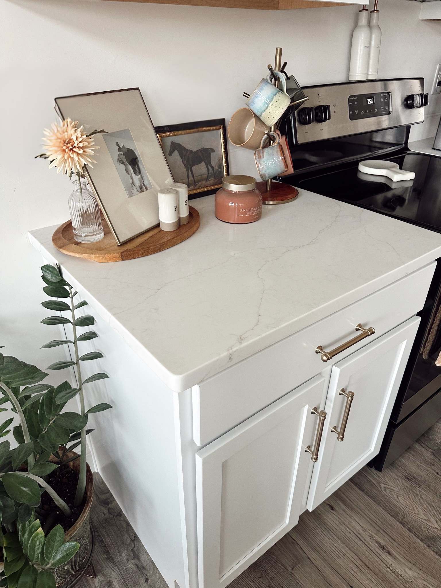 just loving these new quartz countertops 😍 linking our hardware! Can’t wait to see it all done with the backsplash! 

#LTKHome #LTKFamily