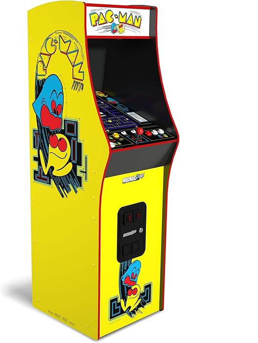 Arcade1Up PAC-Man Deluxe Arcade Machine for Home - 5 Feet Tall - 14 Classic Games | Amazon (US)