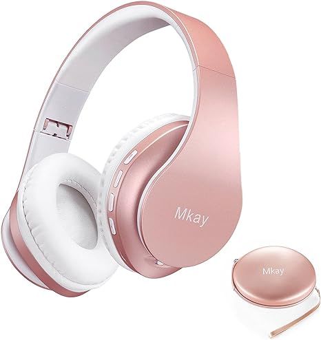 Wireless Bluetooth Headphones for Girls: MKay Kids Headphones Over Ear Bluetooth 5.0 for School| ... | Amazon (US)