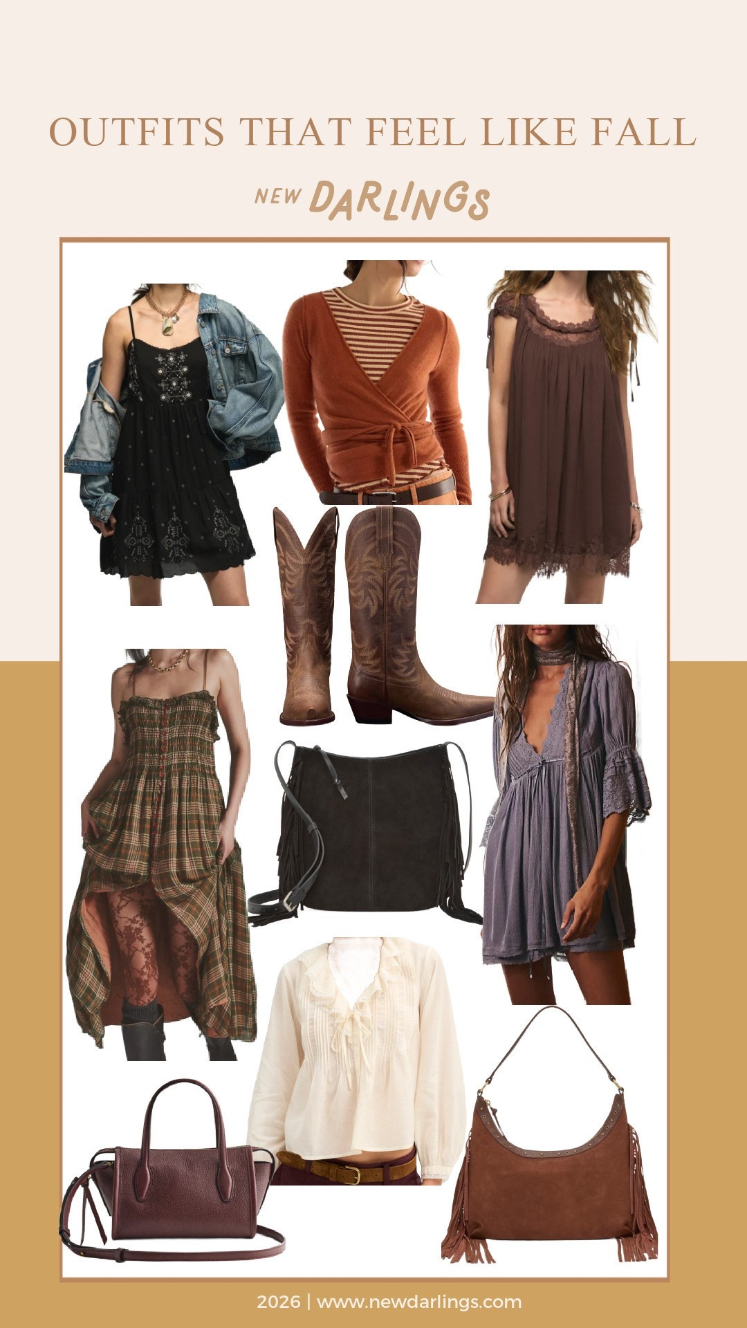 Fall outfit inspo 

Boho western, free people, Madewell, plaid dress, casual outfits