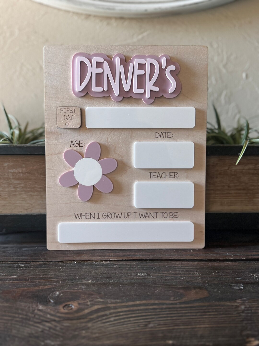 Interchangeable First and Last Day of School Wooden Sign Personalized Sign for First and Last Day... | Etsy (US)