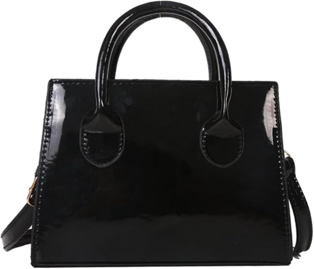 Patent Leather Handbag Shinny Clutch Purse Mini Shoulder Bag Evening Purse for Women | Amazon (US)