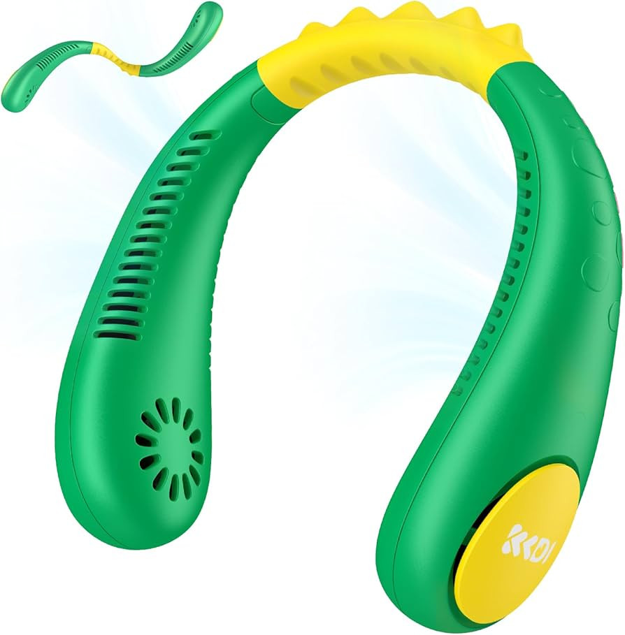 Kids Neck Fan, Portable Bladeless Neck Fan for Kids, 2600mAh Rechargeable Cooling Fan for 4-14Y G... | Amazon (US)