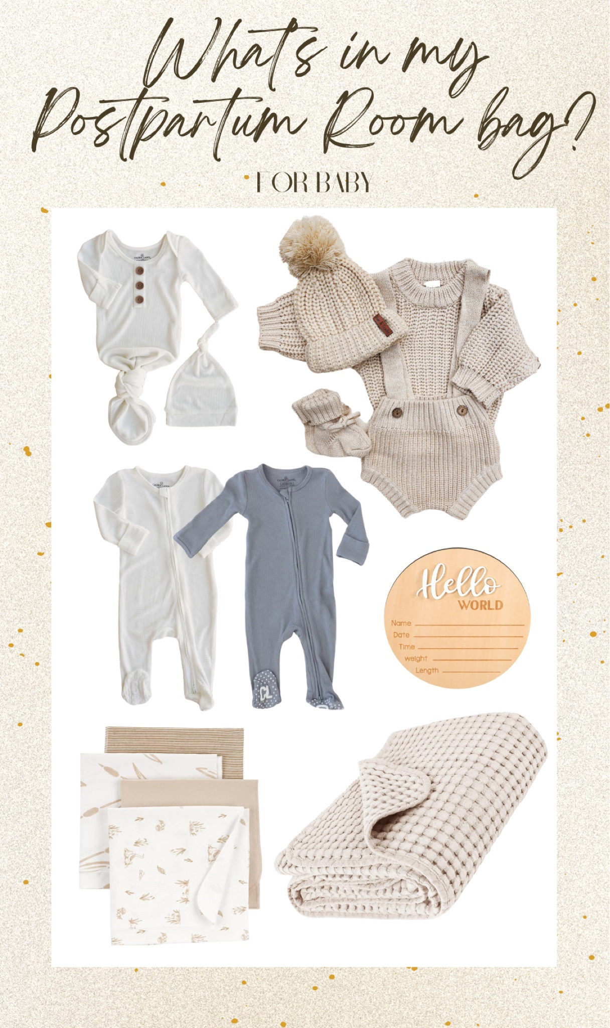 What I packed for baby! 🤍

hospital bag, baby, birth announcement, first outfit, going home outfit, neutral, newborn outfits, newborn 

#LTKbaby #LTKbump #LTKfindsunder50