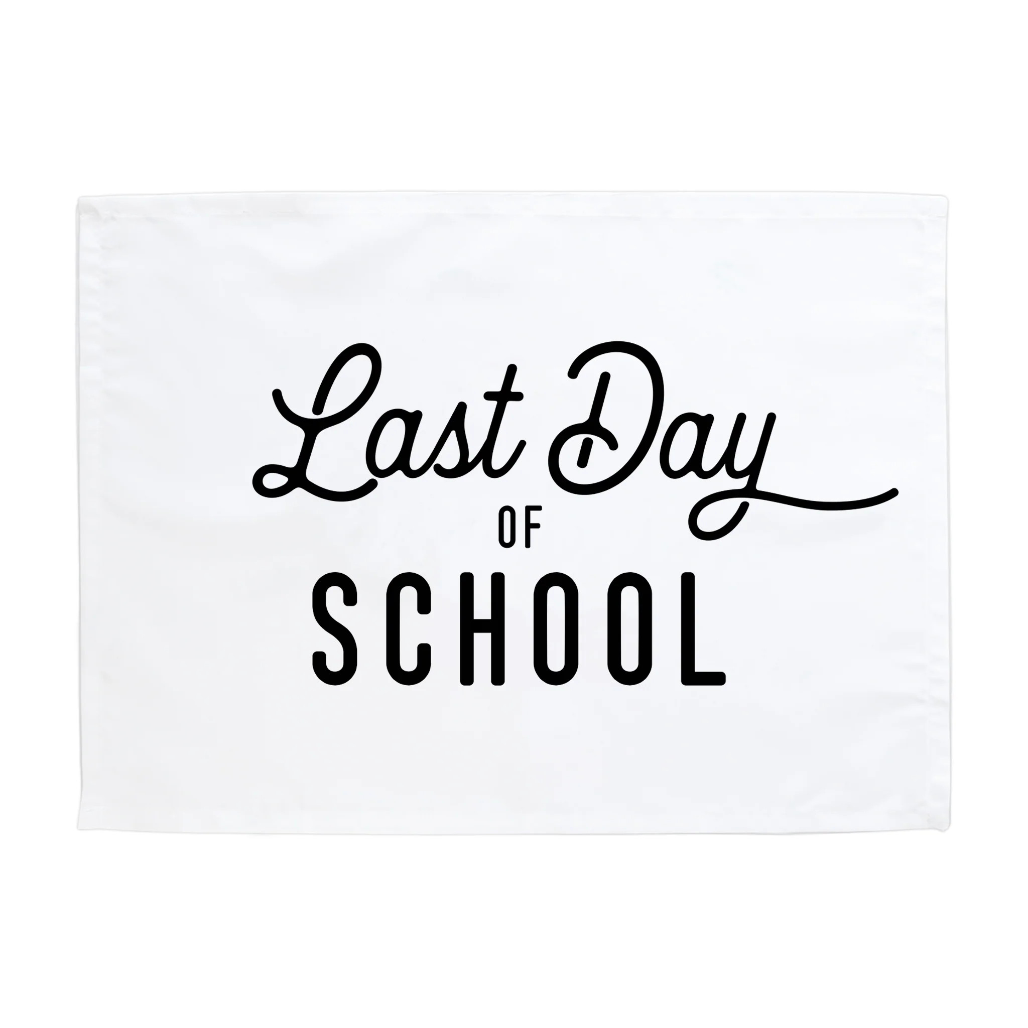 {Black & White} Last Day of School Banner | Hunny Prints