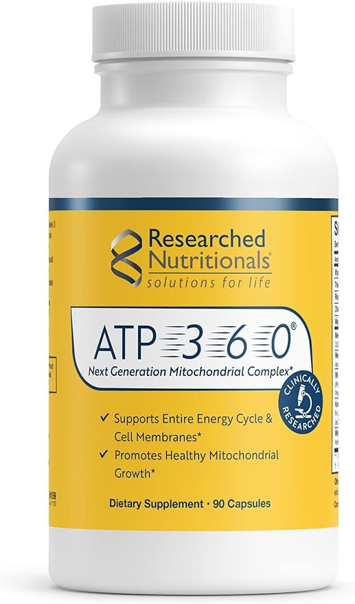 Researched Nutritionals ATP 360 - Mitochondrial Supplements to Support Entire Energy Cycle & Cell... | Amazon (US)