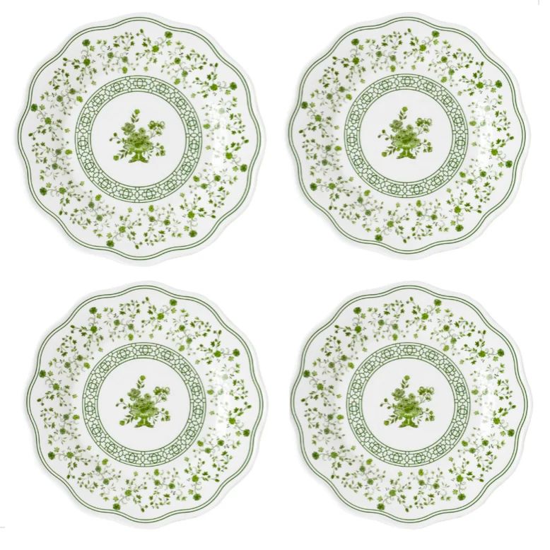 Spring Garden Melamine Dinner Plates (Set of 4) | Sea Marie Designs