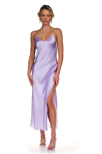 Dannijo - Maxi Bias Slip Dress - Lavender | Sunni Spencer