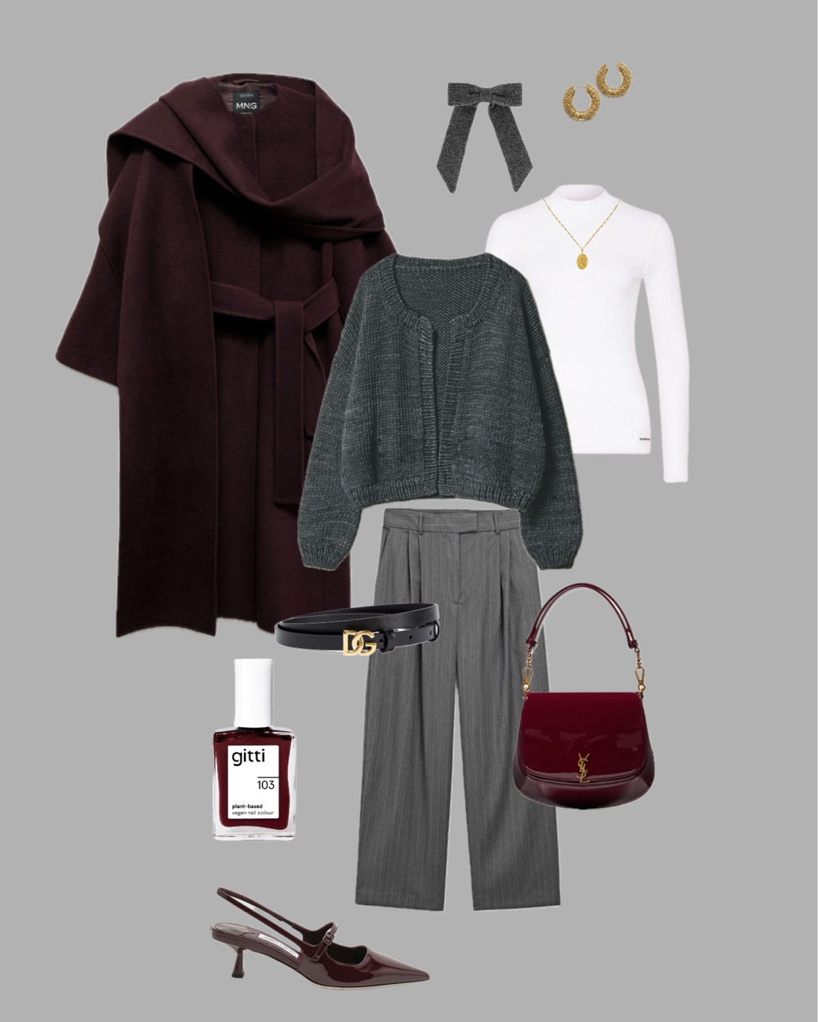 #quickyjacket Outfitinspo fürs Office oder wenn es mal chicer sein darf. Die Kombi aus Grau und Burgund ist einfach nur 🤤🩶🍷

#LTKworkwear #LTKstyletip #LTKwinter