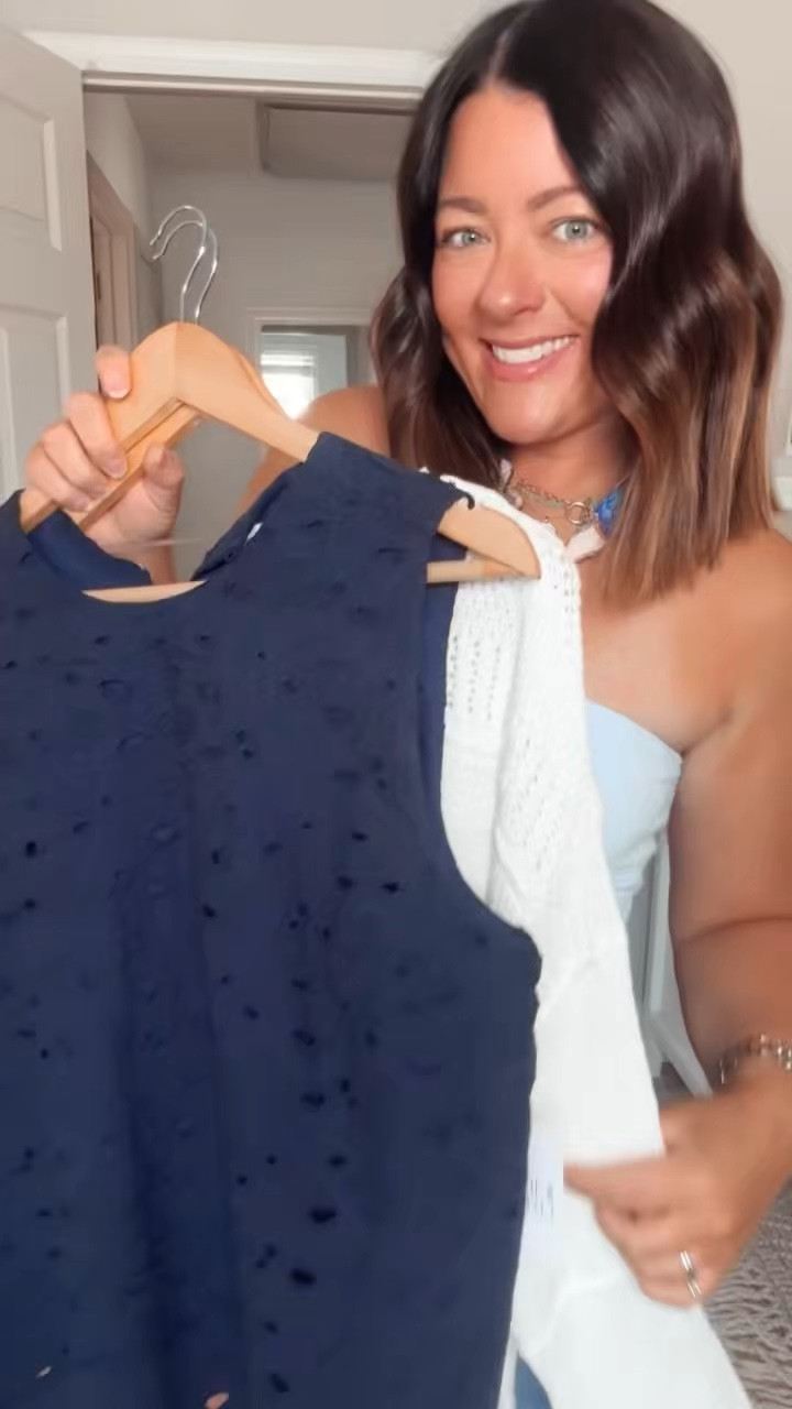 Walmart just understood the assignment for spring 💙🌸

I grabbed these two tops and I’m OBSESSED—both under $20 (!!)

The blue eyelet tank = actual perfection 😍
So flattering, so pretty, and comes in the best colors

And this crochet top… don’t even get me started 🤌
Lightweight, breezy, and the bell sleeves?! It’s giving effortless spring into summer vibes

These are the kind of pieces you throw on and instantly look put together ✨

Run before these are gone because Walmart has been SELLING OUT lately 🛒

