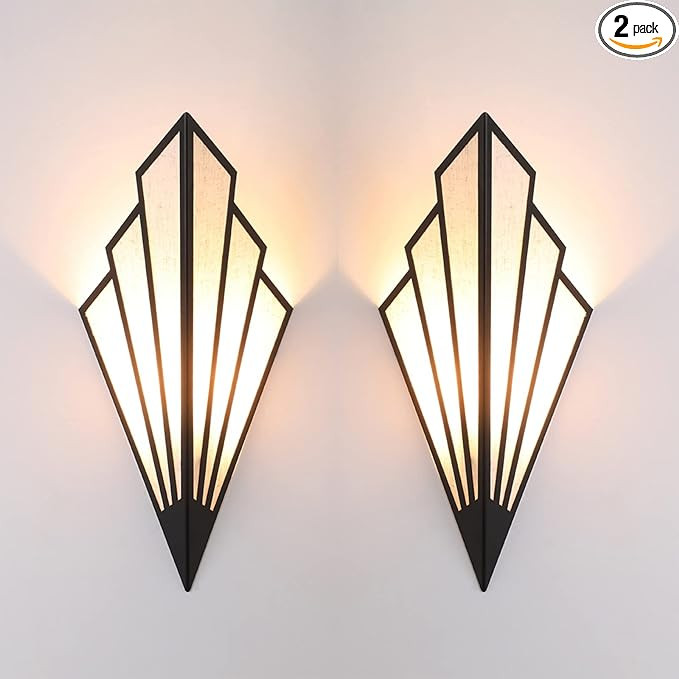 Modern Wall Light Simple Creative Wall Sconces Bedroom Aisle Living Room Wall Lamp Holder E12 Soc... | Amazon (US)