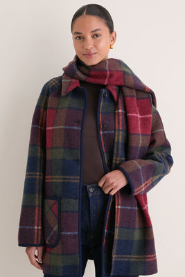 Multi Plaid Gaelle Scarf Jacket | Tuckernuck (US)