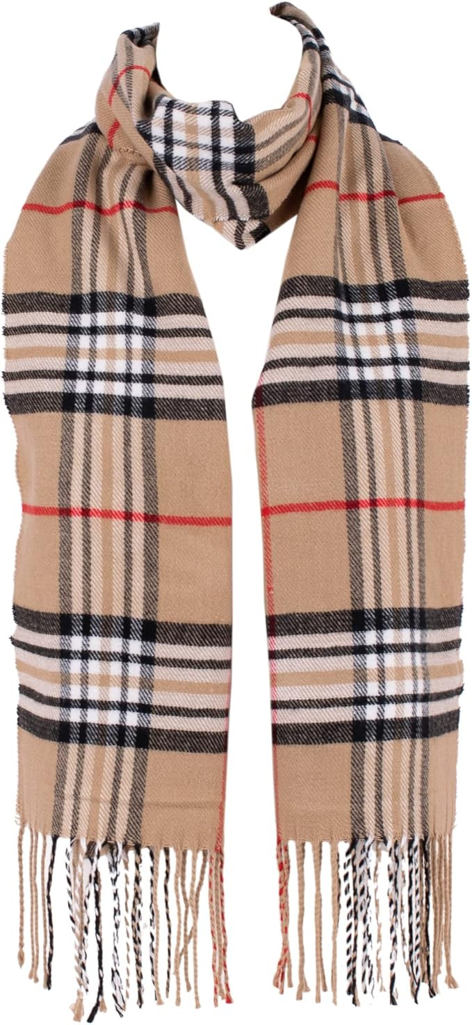 Hat To Socks Super Soft Classic Check Plaid Winter Scarf for Men and Women - Warm and Stylish | Amazon (US)