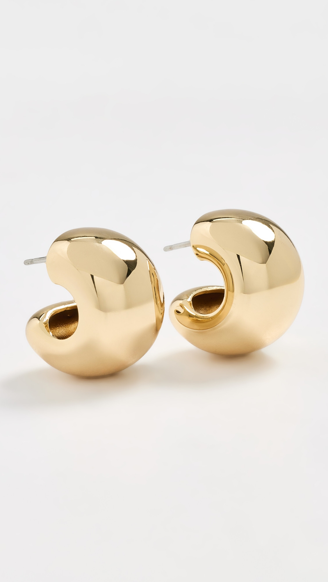 JENNY BIRD Small Gemma Hoops High Polish Gold One Size | Shopbop