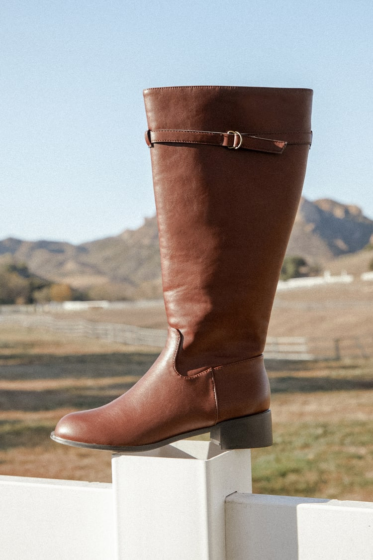 Cedrina Oxblood Knee-High Boots | Lulus