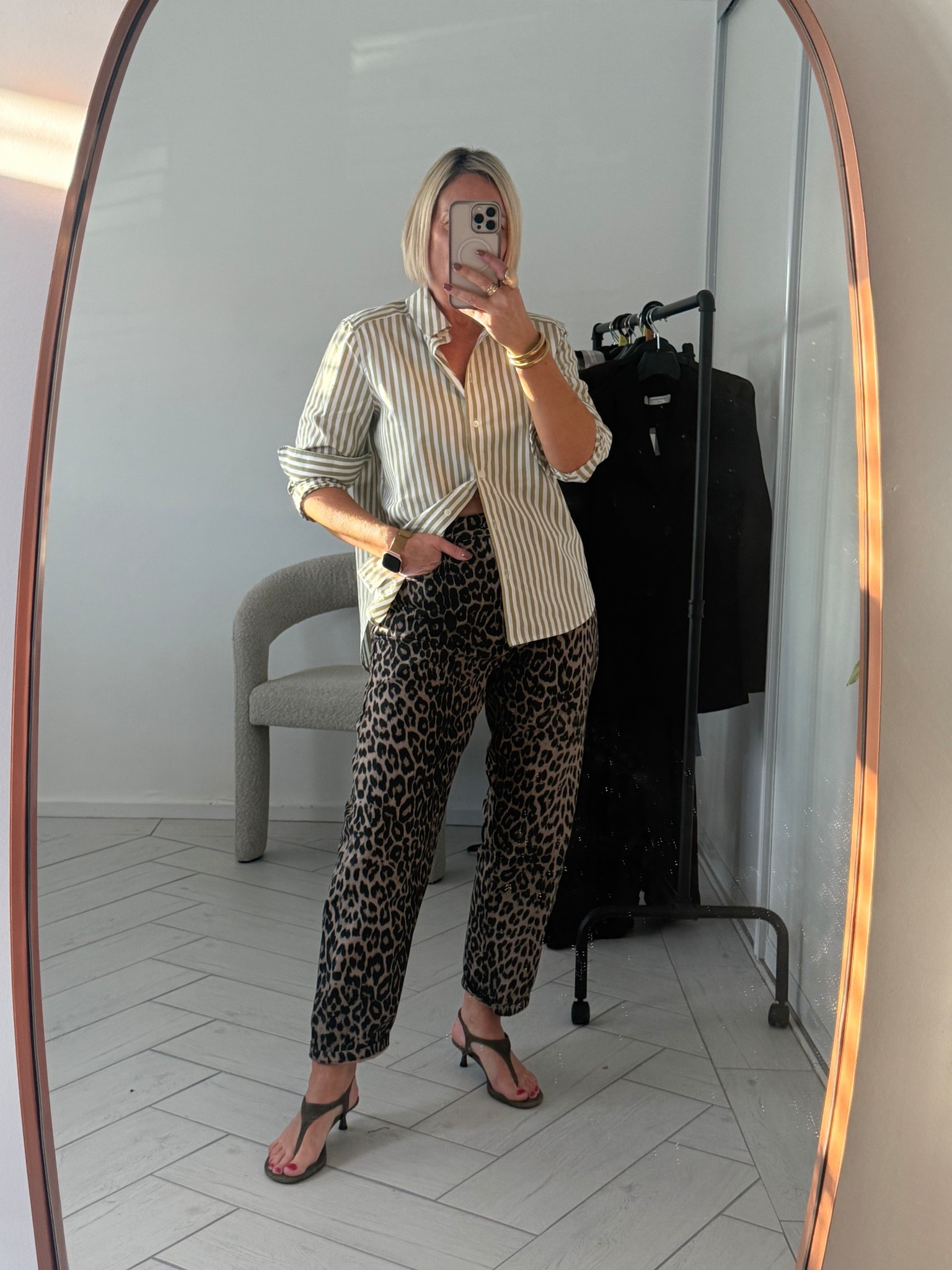 Stripes + Leopard 👏🏼

I’m wearing size 10 shirt & size 12 jeans

#LTKuk #LTKover50style #LTKfitness