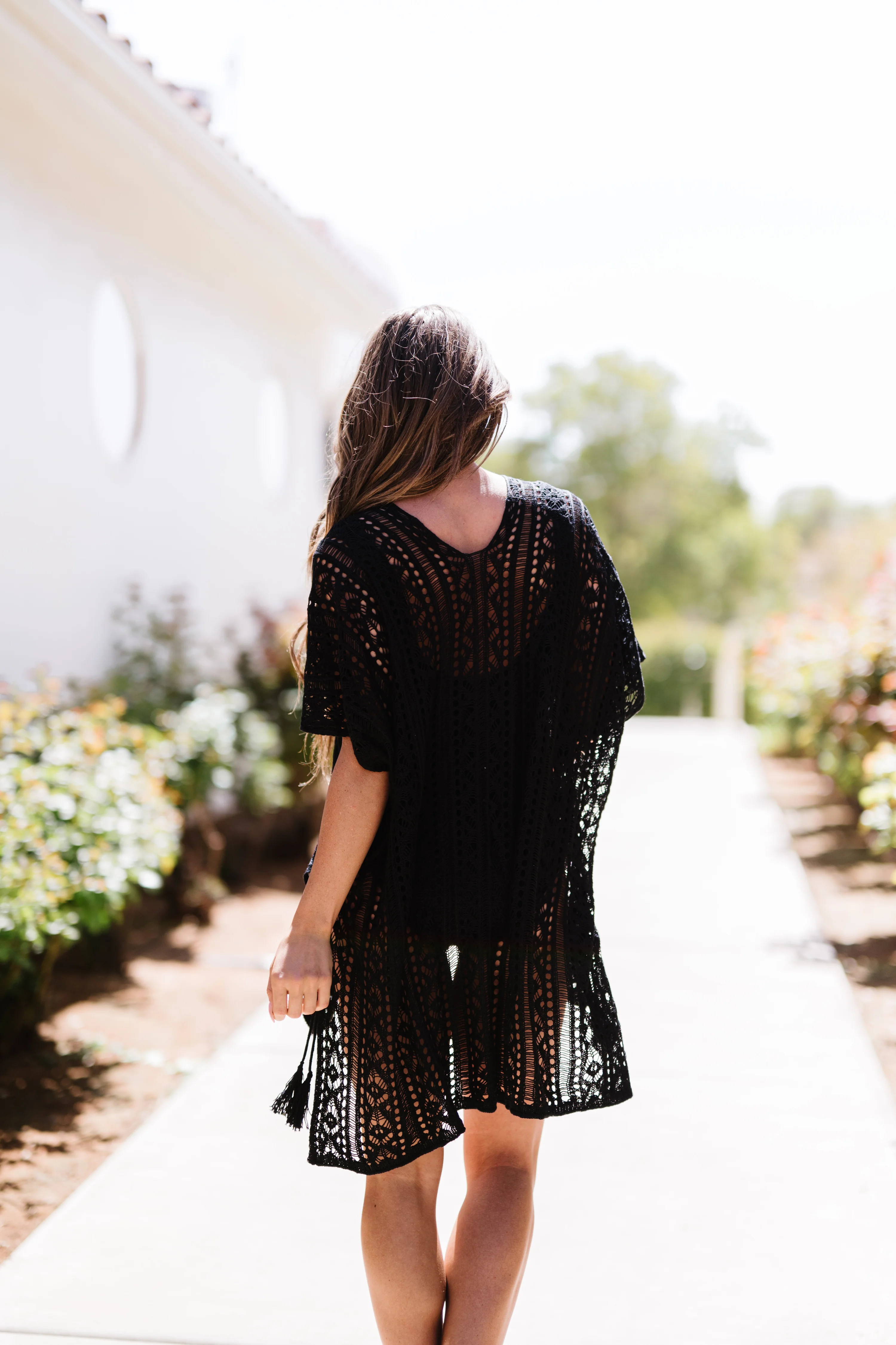 Boardwalk Cover Up | Black | Coral Reef Swim