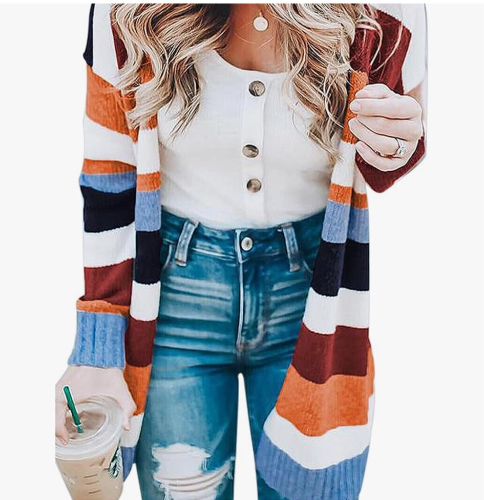 Happy Saturday! Had to share this cute cardi before I head out the door to watch some football! It’s under $50 and comes in other colors:)

#LTKFindsUnder50 #LTKSaleAlert