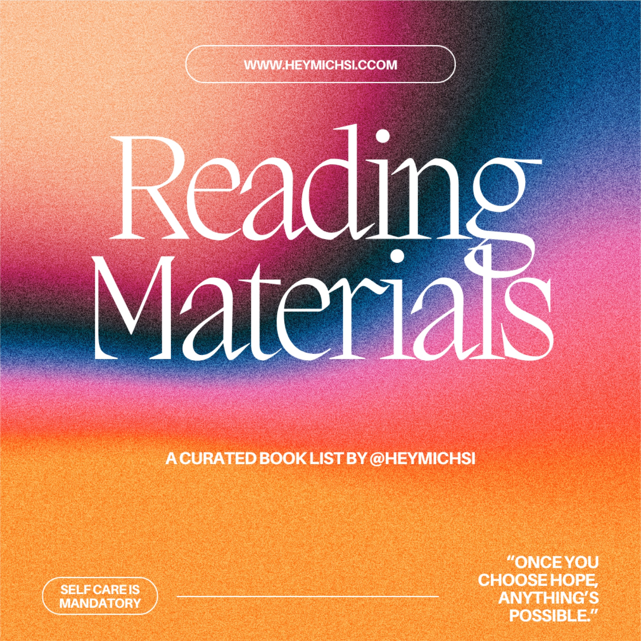 Books that I’ve been reading to help with self care and setting healthy boundaries! 