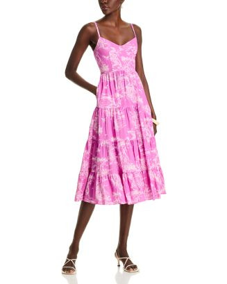 AQUA Toile Tank Midi Dress - Exclusive  | Bloomingdale's Women | Bloomingdale's (US)