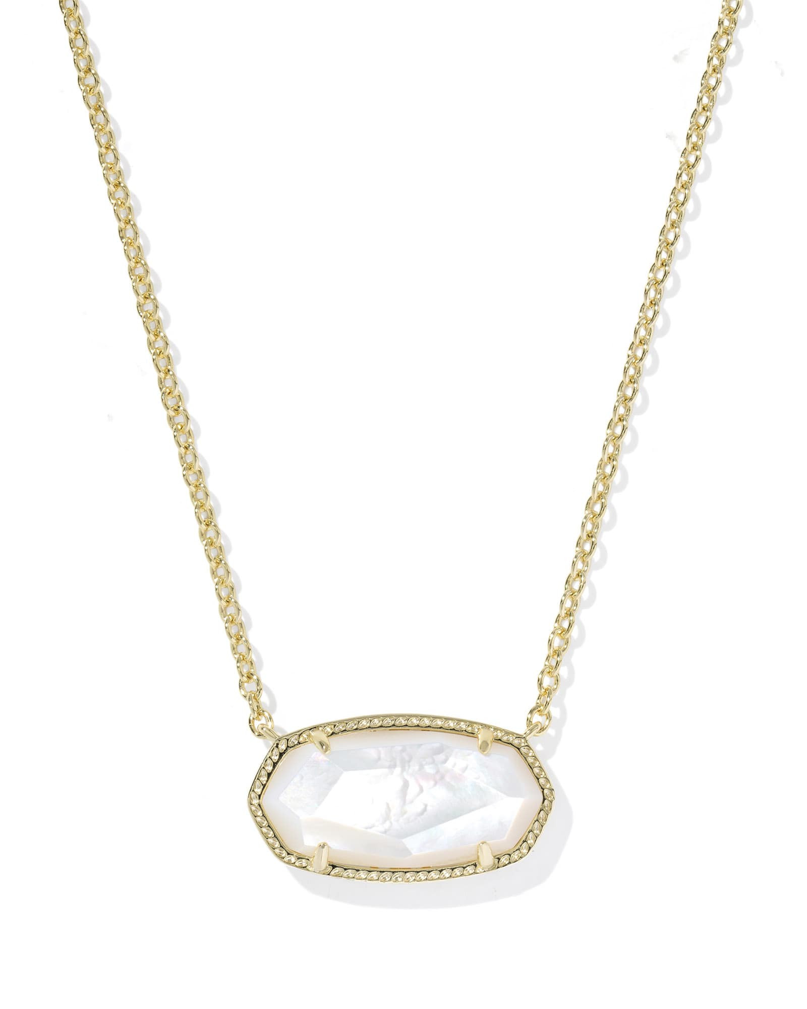 Kendra Scott Elisa Gold Statement Short Pendant Necklace | Mother Of Pearl | Kendra Scott