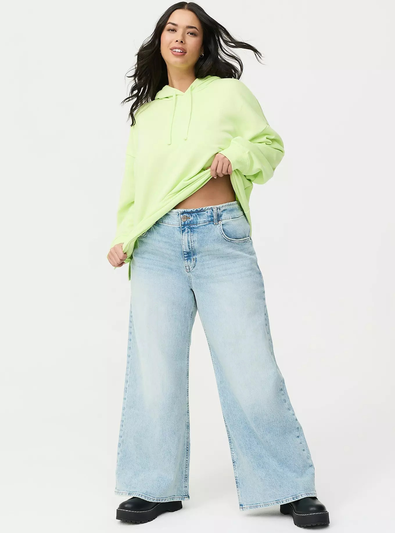 Baggy High-Rise Wide Leg Jean | Torrid (US & Canada)