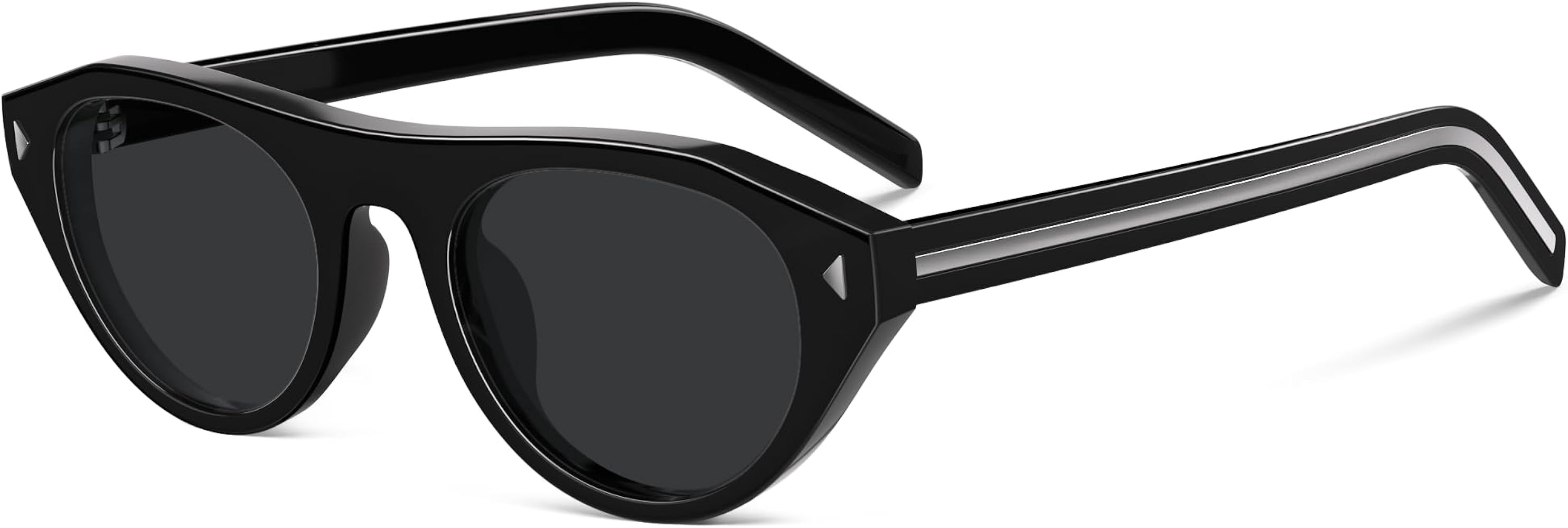 Retro Oval Sunglasses for Women Men Small Narrow 90s Vintage Round Shades UV400 Lightweight Desig... | Amazon (US)
