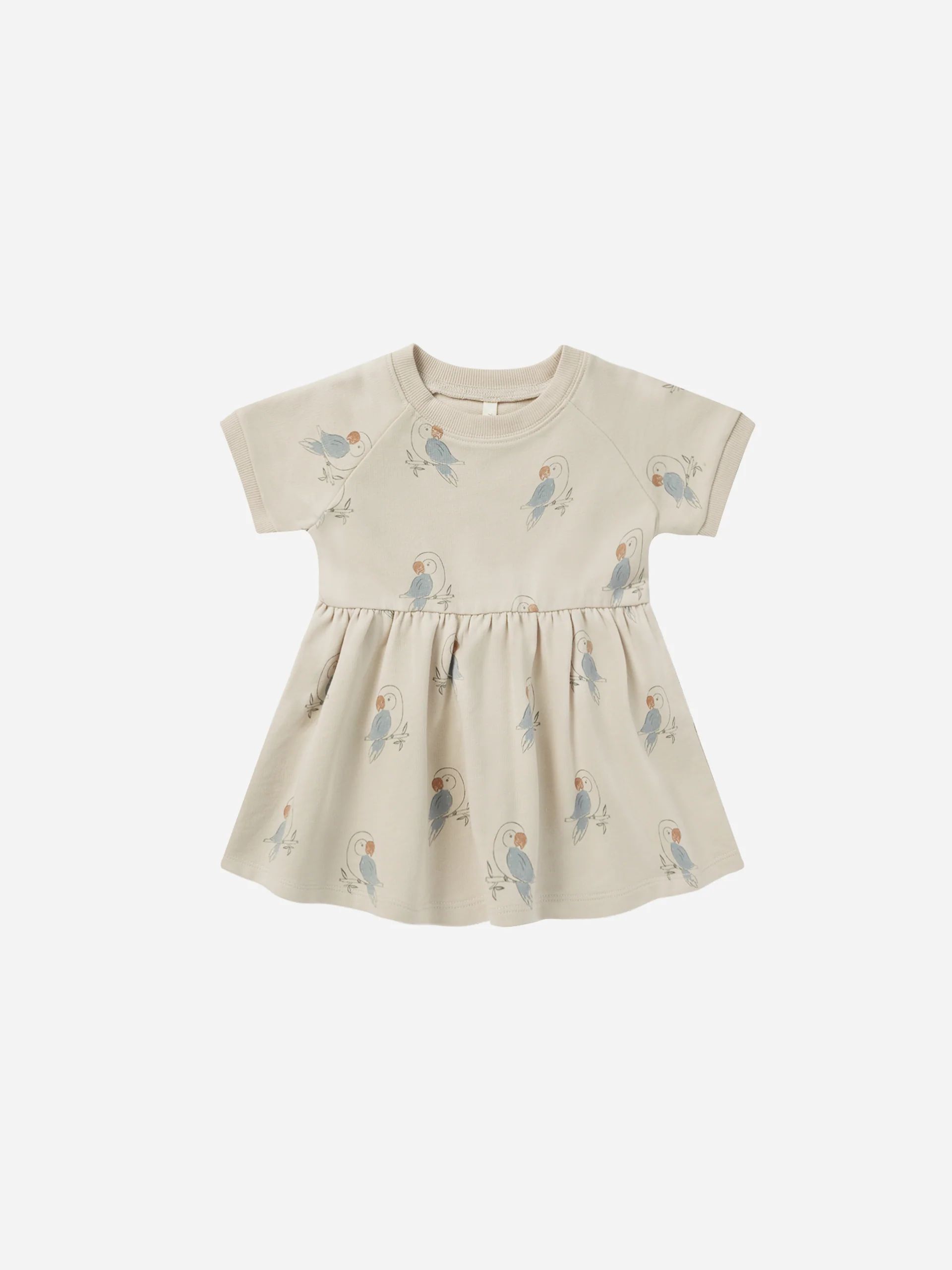 Raglan Dress || Parrots | Rylee + Cru