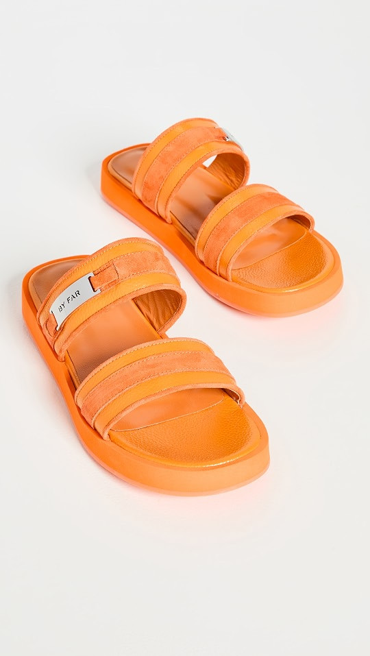 Easy Sunflower Gloss Grained Leather Sandals | Shopbop