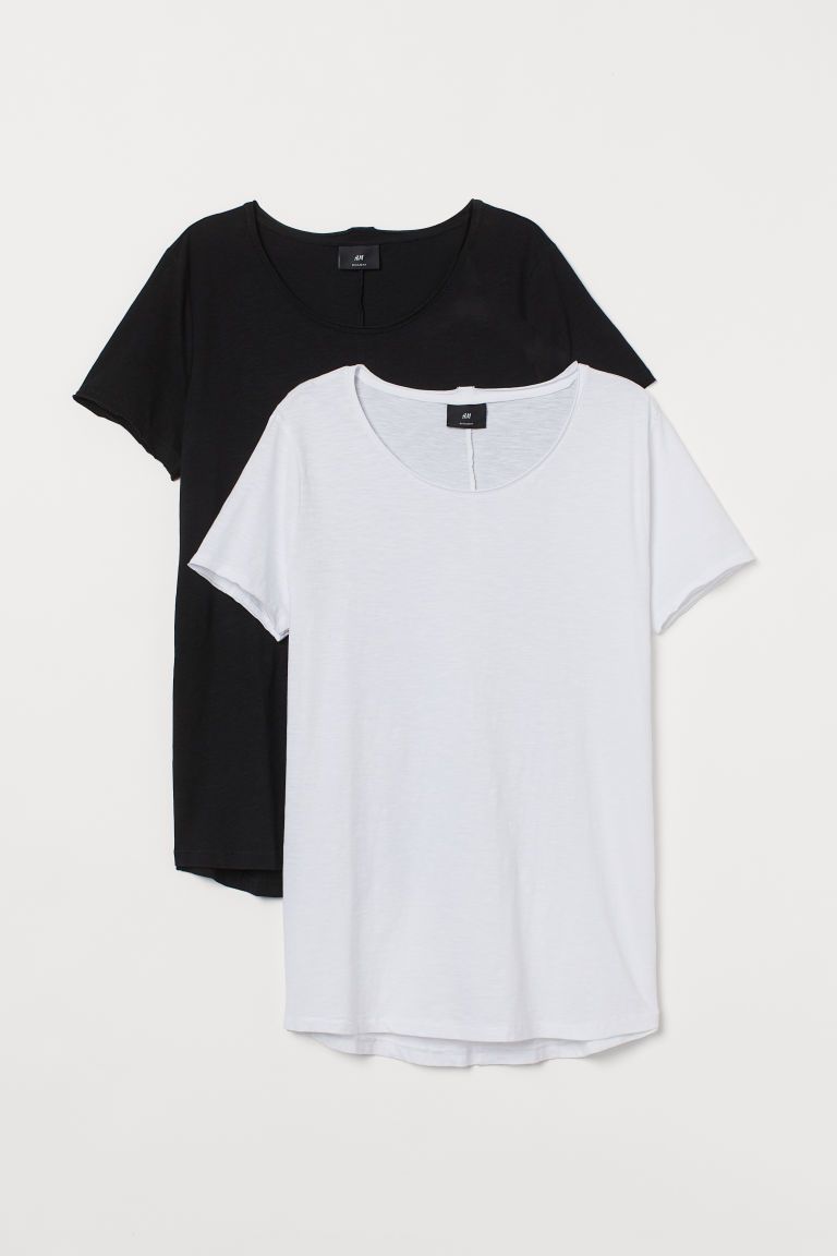 H & M - 2-pack Regular Fit T-shirts - White | H&M (US)