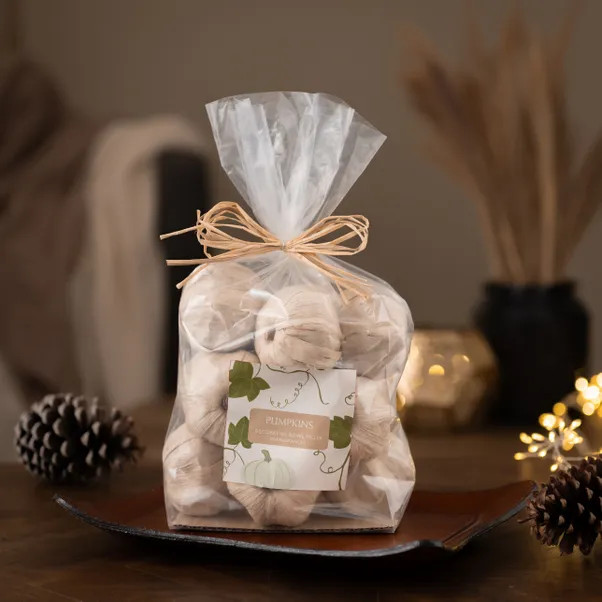 Wicker Pumpkin Bowl Filler | Dunelm