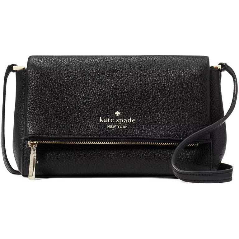 Kate Spade KE487-001 Women's Leila Black Leather Crossbody Bag | Walmart (US)