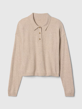 CashSoft Relaxed Polo Sweater | Gap (US)