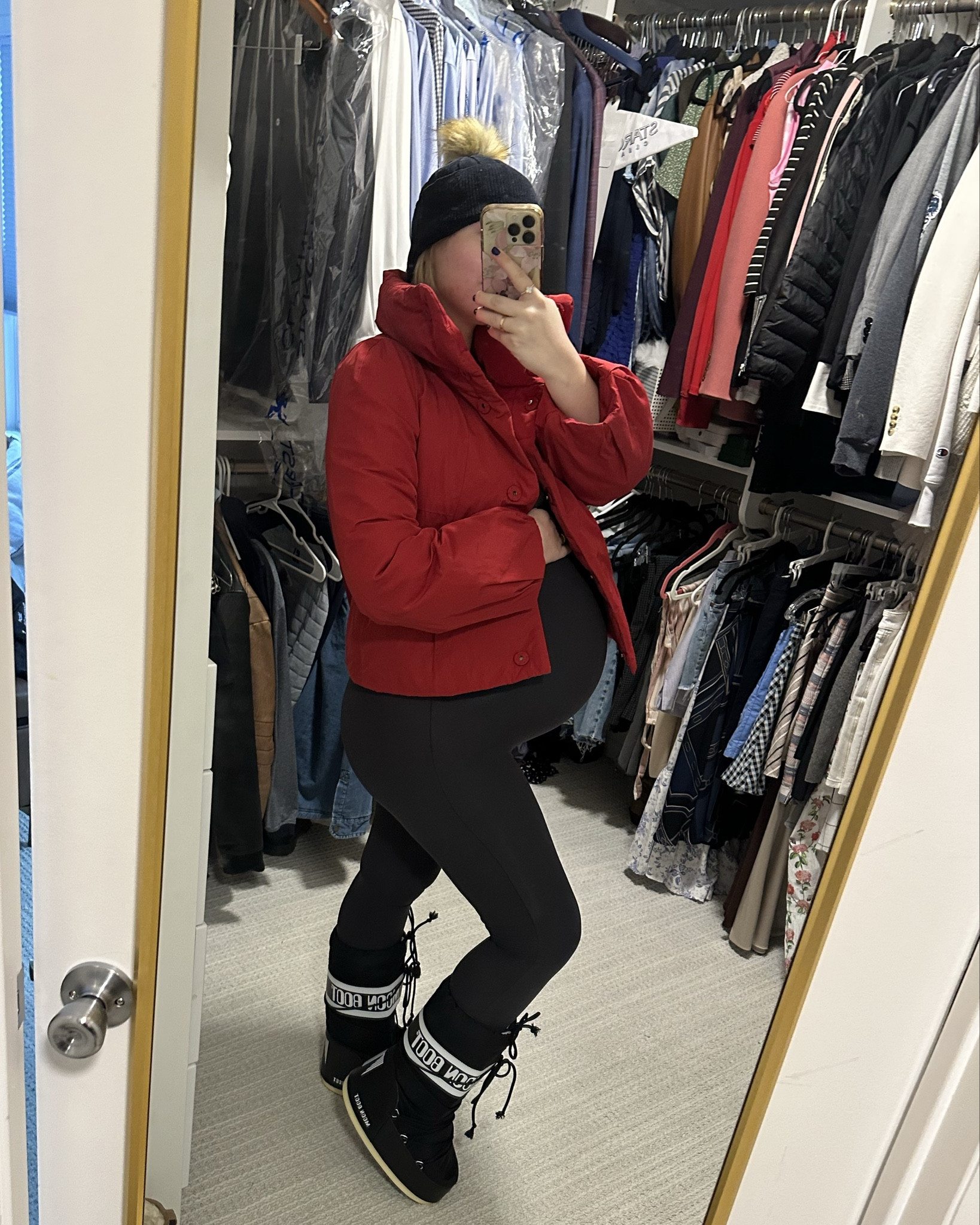 Winter Outfit for 9 months pregnant 

Size in catsuit: medium 

#LTKBump #LTKSeasonal #LTKStyleTip